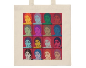 Bollywood Tote, Vibrant Colorful Design, Bright Bold Bag, Bollywood Actor Portraits, Iconic Dialogues, Sridevi Chaalbaaz, Eco-friendly