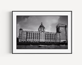 Mumbai Art, Bombay Mumbai Photo, India Wall Art, Boho Indian Art Print, Instant Download, Printable India Wall Decor, Desi Art, Taj Hotel