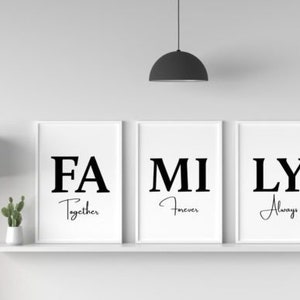 Printable Wall Art, Family Quote, Printable Wall Art | Digital Print | Digital Download | Home Decoration | Instant Download