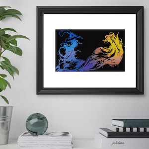 Motif de point de croix compté logo Final Fantasy X