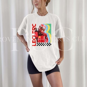 Charles Leclerc T-shirt Comfort Colors Formula 1 Ferrari Charles Leclerc Race Shirt F1 Gift