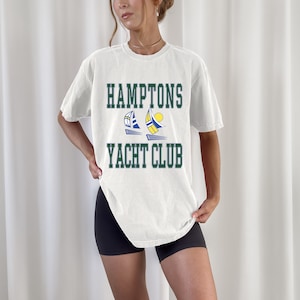 Hamptons Yacht Club T-shirt Comfort Colors Nautisch zeilshirt
