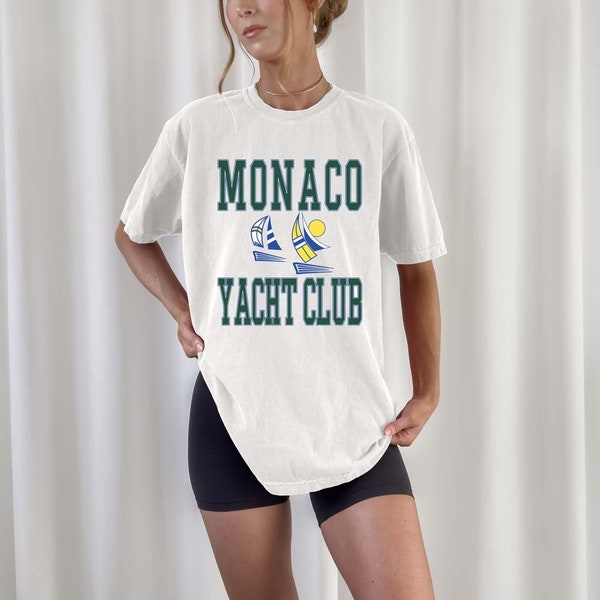 vintage unisex monaco monte carlo yacht club t shirt