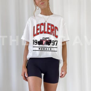 Charles Leclerc T-shirt Formula 1 Retro Ferrari Charles Leclerc Shirt F1 Gift