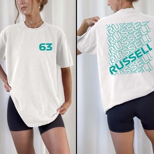 George Russell T-Shirt Comfort Colors Formel 1 George Russell Mercedes Shirt F1