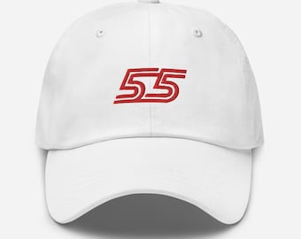 Carlos Sainz 55 Hat Formula 1 F1 Embroidered Baseball Cap Formula One Dad Hat