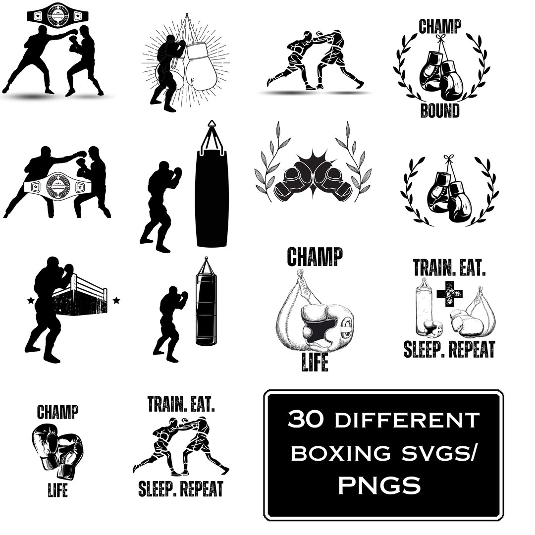 Shadow Boxing Svg / Boxing Gloves Svg / Boxing Svg /shadow Box Etsy