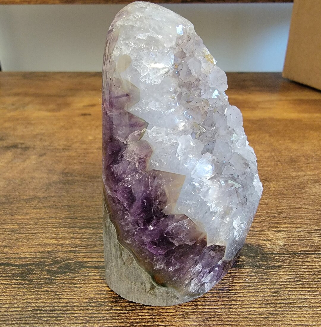 Amethyst Purple Raspberry Purple Rainbow Amethyst Crystal Unique Extra High-grade Cutbase From ...