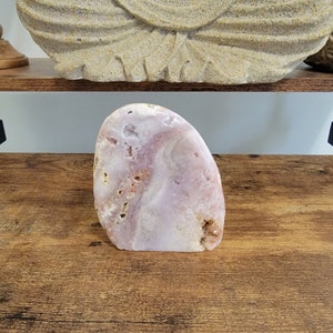 Pink Amethyst Crystal Slab Self Standing