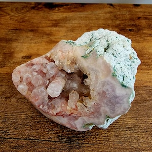 Pink Amethyst Crystal Freeform Unique Formation
