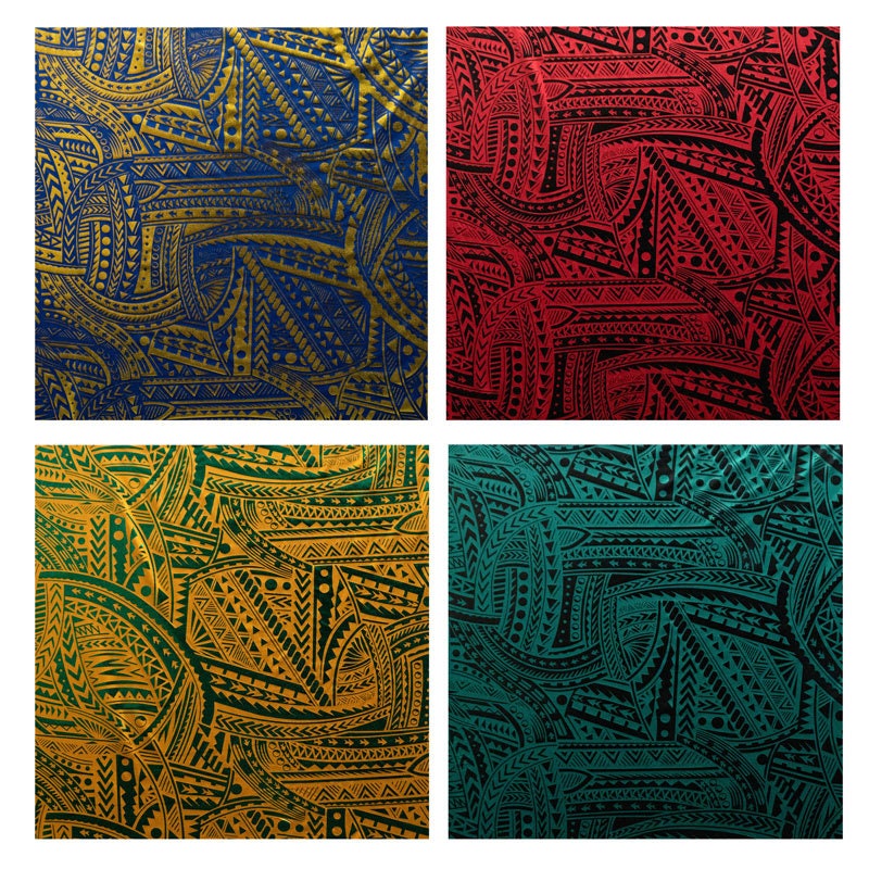 Polynesian Hawaiian Style Tribal Tattoo Fabric Vector Seamless Pattern  Stock Vector by ZiaMary 270403028
