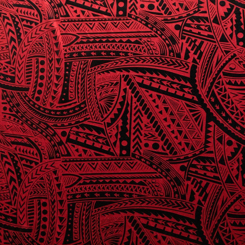 Buy Polynesian Tattoo Yellow Design Fabric Online at desertcartINDIA
