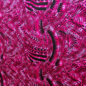 Polynesian Tribal Design #1 | Rayon Poplin