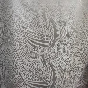 Polynesian Tribal Design #1 | Rayon Poplin