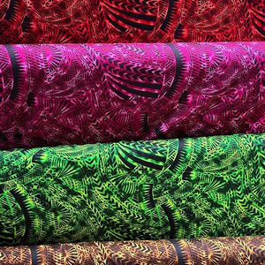 Traditional Polynesian Tattoo Design Rayon Poplin Fabric | Islands Fabric image 8