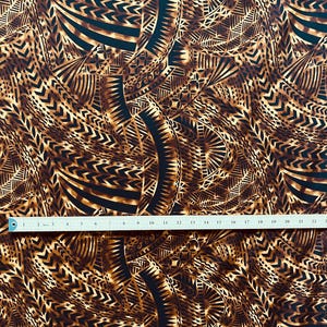 Traditional Polynesian Tattoo Design Rayon Poplin Fabric | Islands Fabric image 6