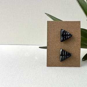 セラミック スタッド イヤリング|ハンドメイド イヤリング|Hecho en Mexico|Hecho a Mano|Hecho en San Luis Potosi|ハンドペイント イヤリング|ミニマリスト スタッド