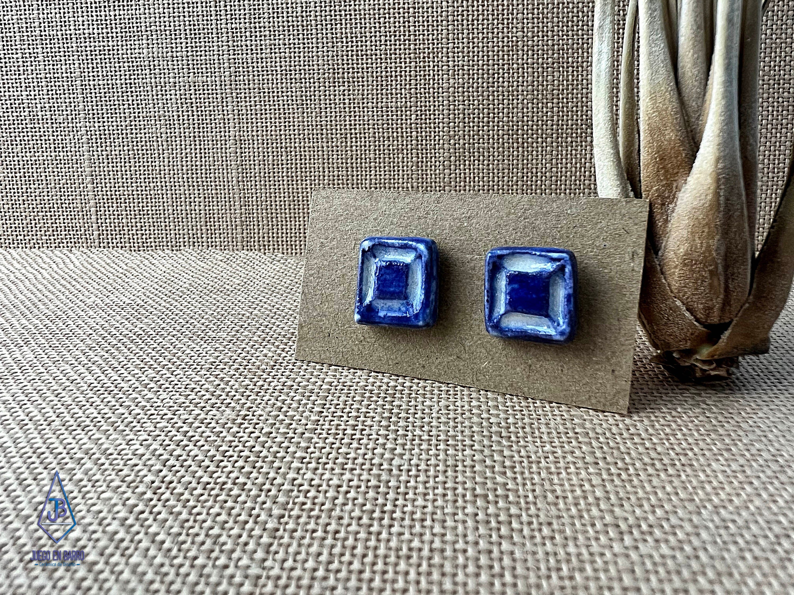 Ceramic Stud Earrings|Handmade Earrings|Hecho en Mexico|Hecho a Mano|Hecho en San Luis Potosi|Hand Painted Earrings|Minimalist Studs