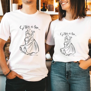 Cinderella and Prince Charming Shirt, So This is Love Shirt, Women Disney Tee, Magic Kingdom Shirt, Disney Princess Shirt, Disney Couple Tee