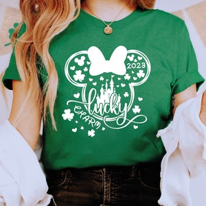 Disney Lucky Charm Saint Patrick&#39;s Day, Mickey Minnie St. Patrick&#39;s Day Shirt  , Couple Shirt , Happy Patricks Day T shirt, Shamrock , Irish