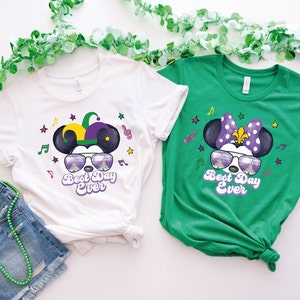 Disney Mardi Gras Shirt, Best Day Ever, Disney Trip Matching T shirt, Mardi Gras Mickey/Minnie, Funny Carnival T shirt