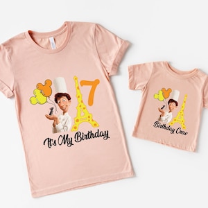 Disney Ratatouille Birthday and Birthday Crew  Shirt , Chef Remy Shirt, Little Chef Remy Shirt , Remy Shirt, Ratatouille Shirt ,Family Shirt