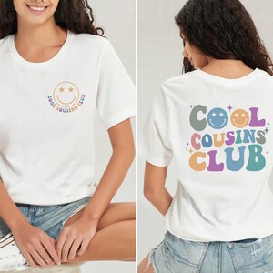 Cool Cousıns Club Shirts, Cousin Crew Toddler Shirt, Cool Cousin Kids Shirt, Retro Cousin Shirt, New Cousin Reveal Gift For Toddler