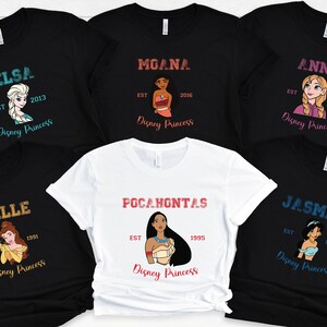 Disney Princess Shirt, Disney Princess Group Shirt, Disney Shirt,Custom Disney Princess Shirt , Girls Disneyland Trip Shirt