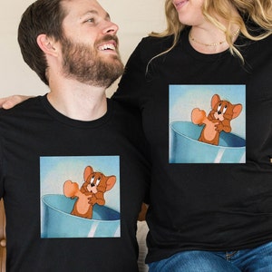Tom & Jerry Shirt, Heart, Couple T shirt, Valentines Day Shirt, Valentines Day Gift, Valentines Day , Lover Shirt, Kids Funny Valentines Day