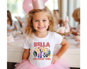 Sing Birthday Shirt, Birthday T-shirt, Buster Moon T-shirt, Family Birthday Shirts, Kids Birthday T-shirt, Sing Movie Birthday Shirt