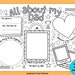 All About My Dad Printable Colouring Page, All About My Dad Fill in the ...