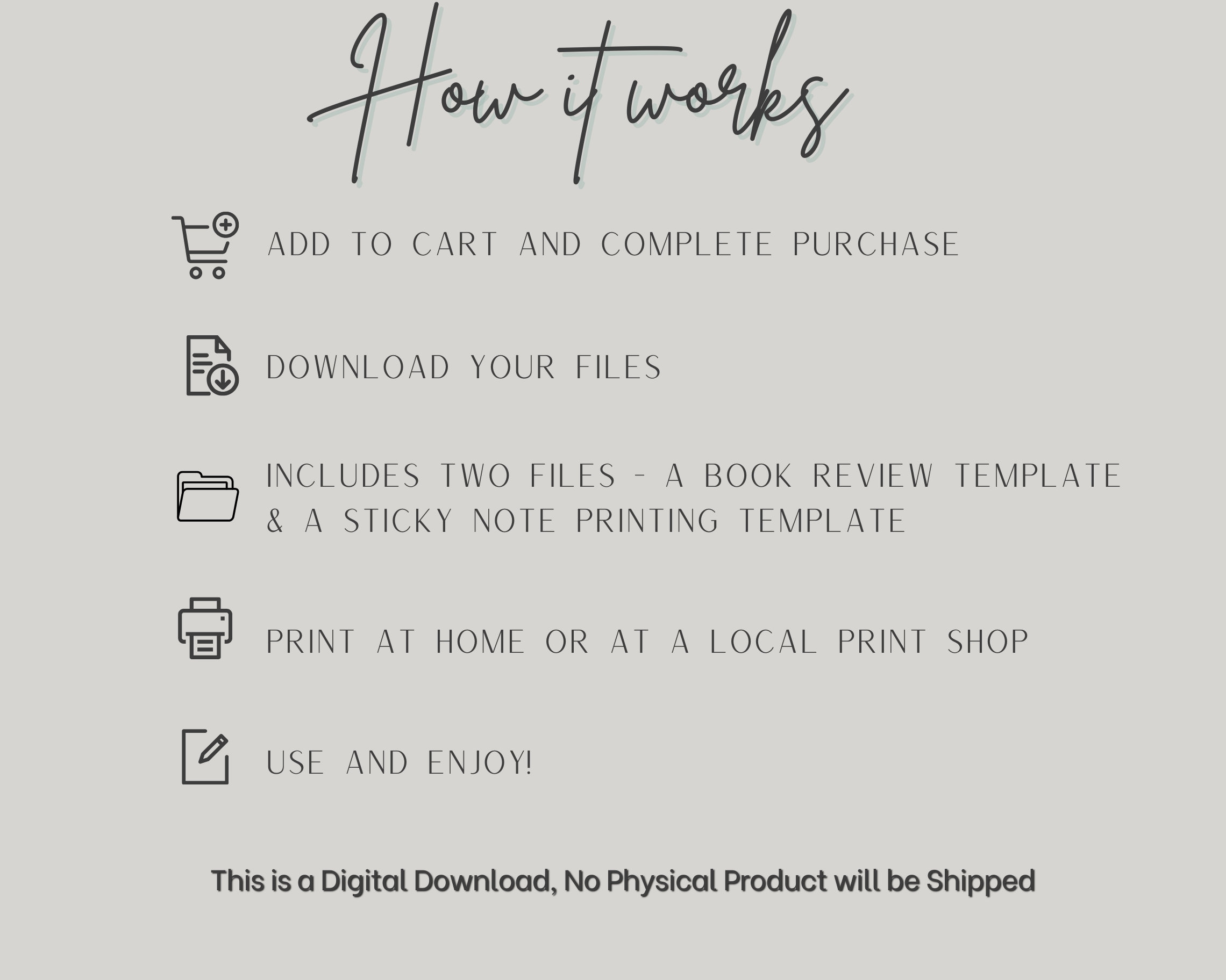 Book Review Sticky Notes, Book Rating Card, Reading Journal, Books Read