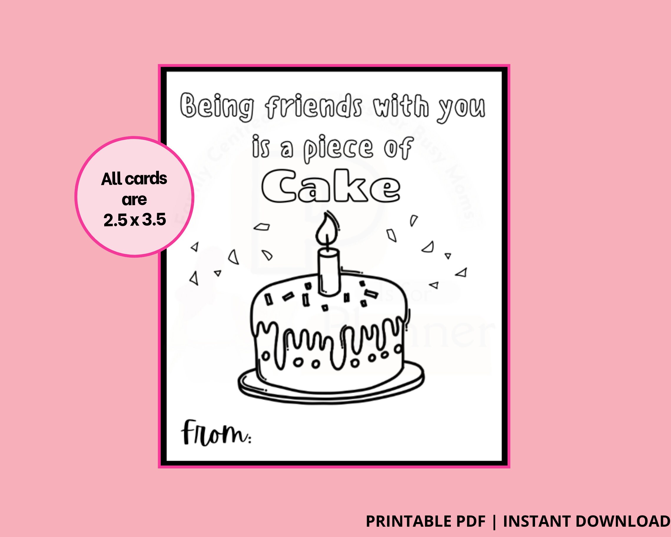 Color Your Own Valentine Cards, Printable Valentines Cards, Classroom ...