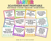 Indoor Easter Scavenger Hunt, Easter Game for Kids, Treasure Hunt for Kids, Easter Egg Hunt, Easter Printable