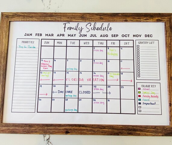 Family Calendar Printable, Monthly Family Schedule, Family Planning Wall Calendar, Command Center, Letter, Legal and Tabloid Sizes - Etsy Family Calendar Printable, Monthly Family Schedule, Family Planning Wall Calendar, Command Center, Letter, Legal and Tabloid Sizes - Etsy