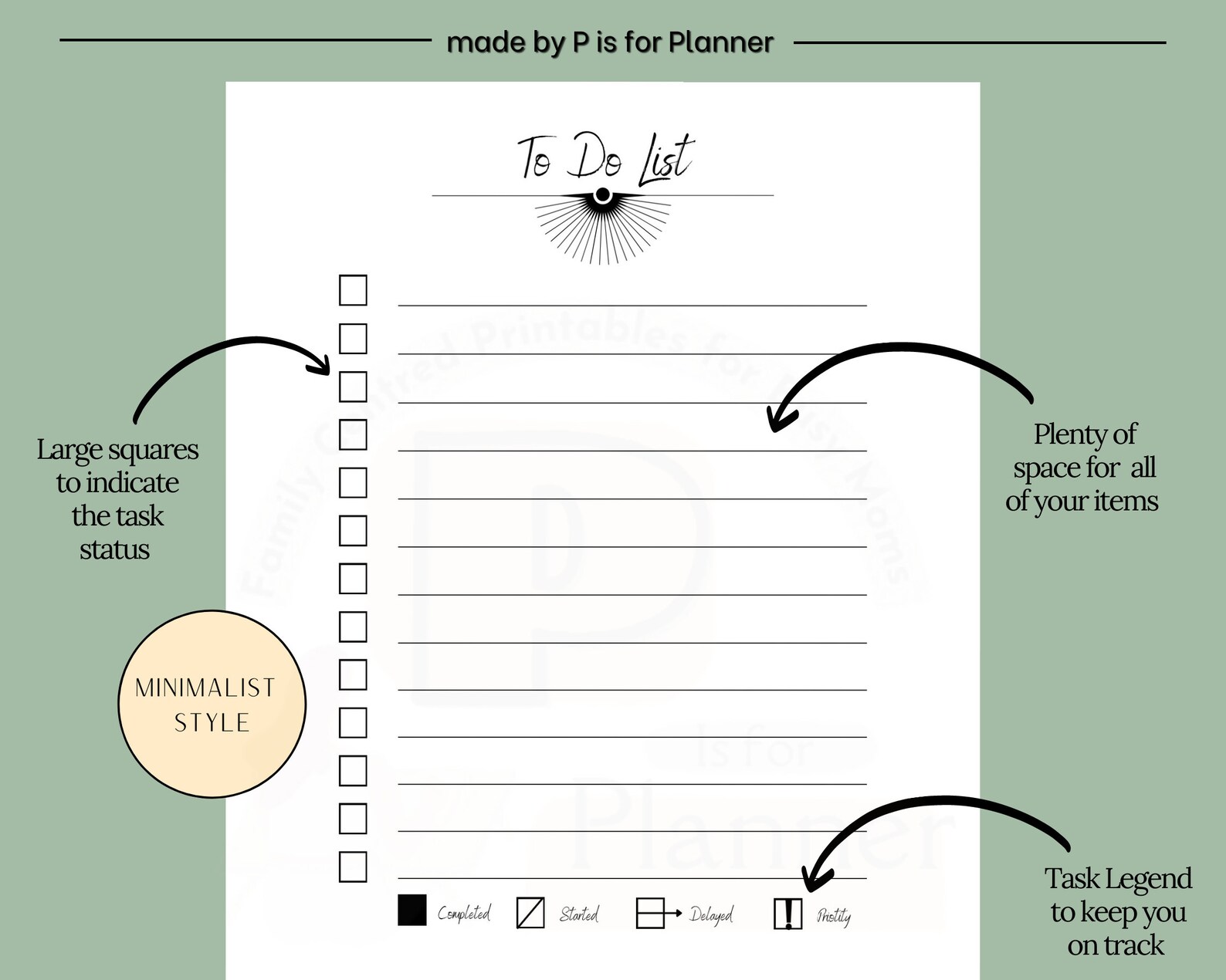 Minimal to Do List Printable Task List Template Printable - Etsy