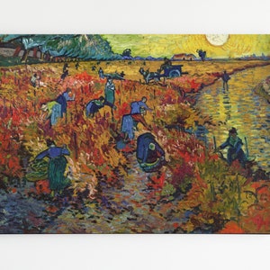 The Red Vineyard by Vincent Van Gogh, Digital download, Van Gogh digital print, The Red Vineyard poster, Van Gogh wall art, Famous painting