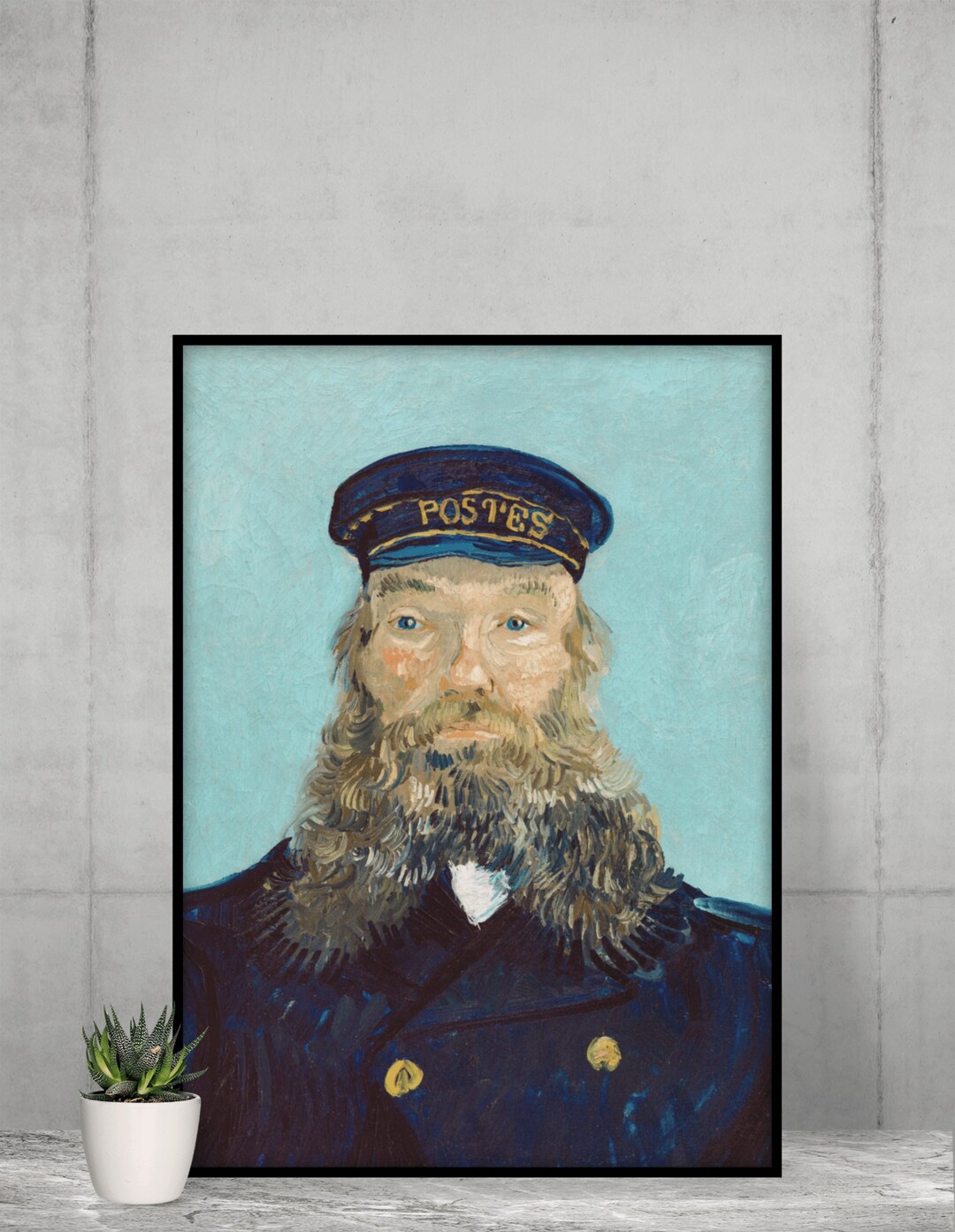 Portrait of Postman Roulin, Van Gogh Artwork, Digital Wall Art, Famous ...