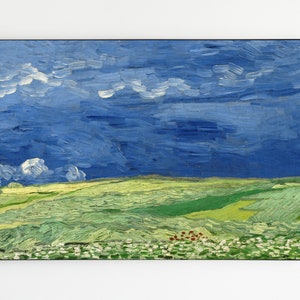 Wheatfield Under Thunder Clouds, Vincent Van Gogh, Digital wall art, Digital download, Downloadable poster, Vintage wall art, Gallery art