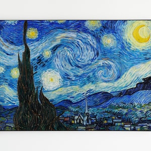 The Starry Night, Vincent van Gogh painting, Digital download The Starry Night, Digital print, Famous painting reproduction print, wall art