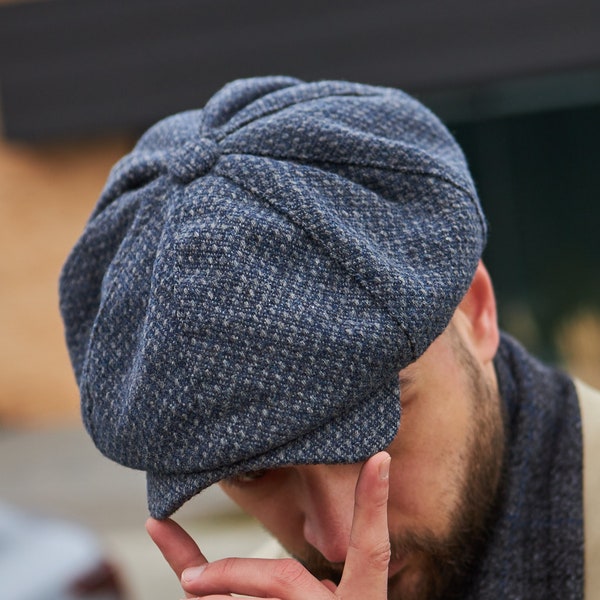 Casquette gavroche, Gavroche, Hooligan, Chapeau bandit, Casquette gavroche en laine, Chapeau Peaky Blinders, Chapeau Baker Boy, Casquette plate irlandaise, Casquette plate