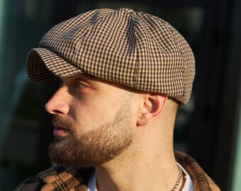 Printemps | béret homme, schiebermütze herren, chapeau Peaky Blinders, chapeau voyou, casquette irlandaise, casquette plate, chapeau paperboy, chapeau boulanger