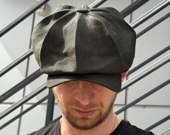 Grizzly cap, hooligan, bandit hat, Wool Newsboy Cap, Peaky Blinders Hat, Baker Boy 8 Panel Hat, Irish flat cap, flat cap. Tweed hat