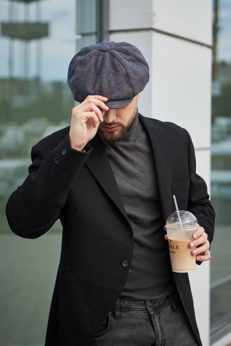 Cappello Baker Boy, Cappelli Peaky, Berretto da strillone da uomo, Casquette Irlandaise, Schiebermtze, Gatsby Cap, Béret Hommem, Schiebermütze Herren immagine 3