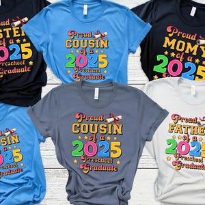 Proud Custom Of A Class Of 2025 Graduate Shirt Proud Custom Of A 2025 Family Graduation Shirt Custom Proud 2025 Family Tshirt, Class Of 2025