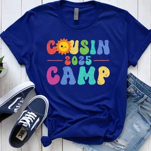 Cousin Camp 2025 Shirt, Cousin Crew 2025 Shirt, Matching Cousin Shirts,Summer Cousin Shirts, Summer Family Reunion Family Vacation Matching
