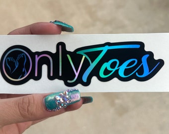 Only Feet Decal - Etsy