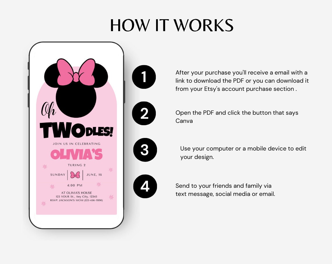Oh Twodles Invitations, Oh Twodles Invites, Mickey Mouse Invitations ...