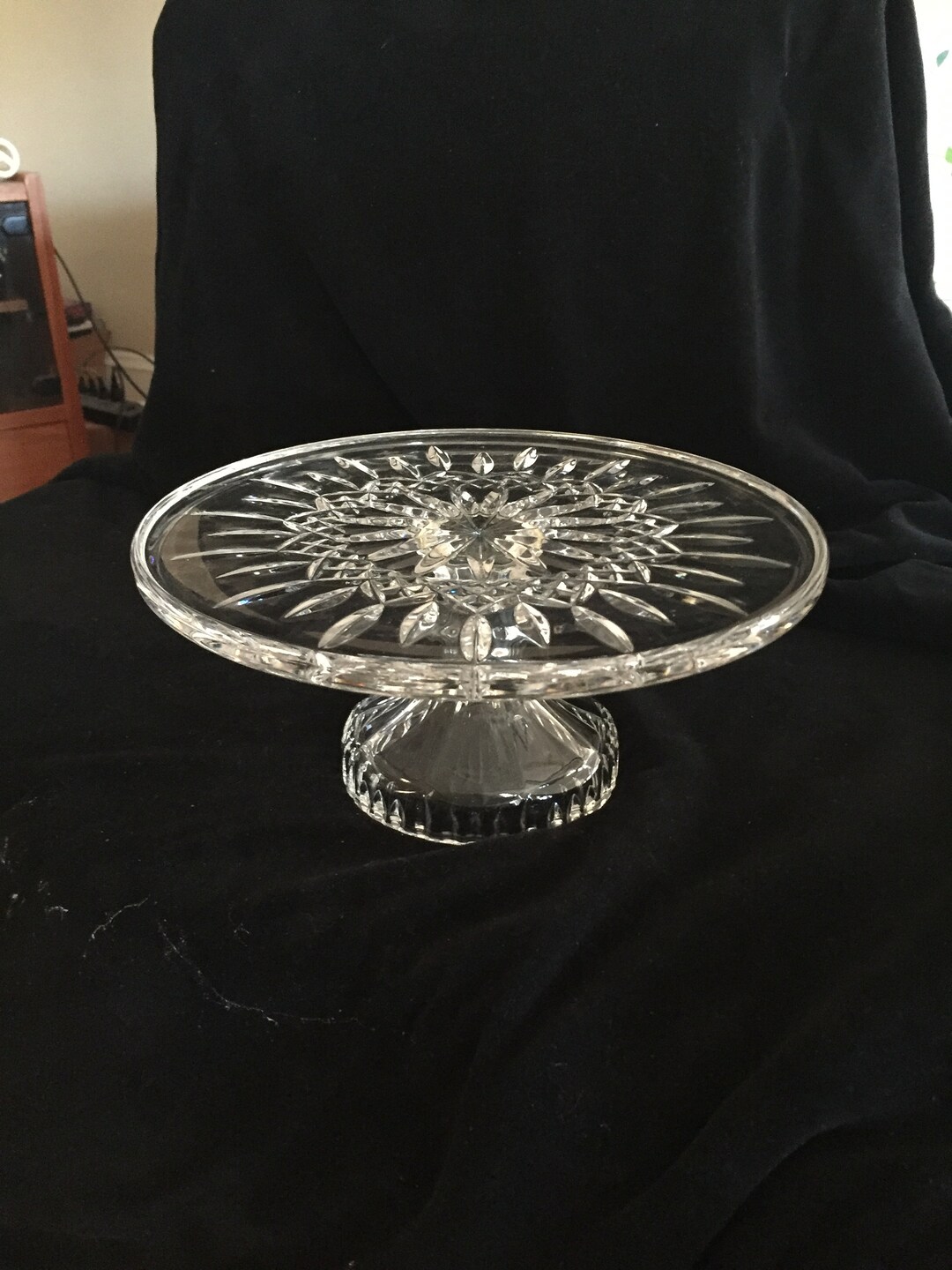 Waterford Crystal Cake Stand, Lismore Pattern Etsy