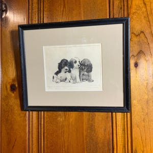 Morgan Dennis &quot;Stick Together Fellers&quot; 1930 Original Pencil Signed Etching